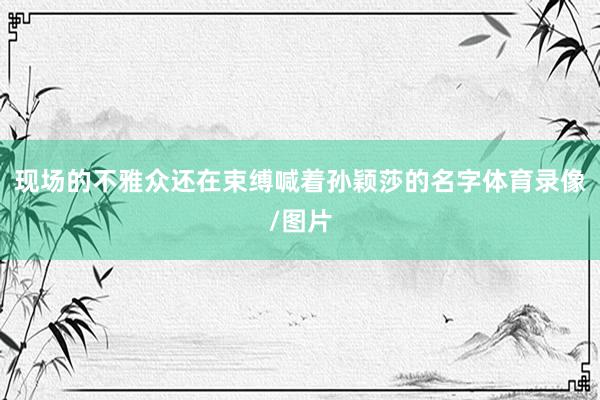 现场的不雅众还在束缚喊着孙颖莎的名字体育录像/图片