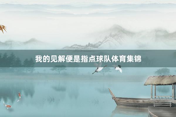 我的见解便是指点球队体育集锦