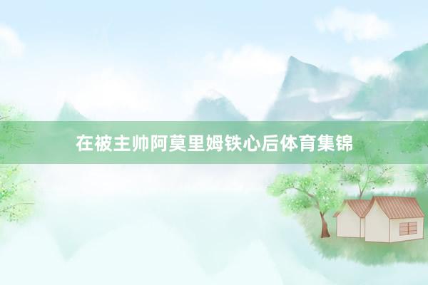 在被主帅阿莫里姆铁心后体育集锦