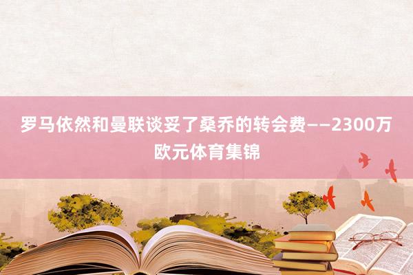罗马依然和曼联谈妥了桑乔的转会费——2300万欧元体育集锦