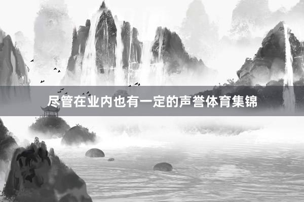 尽管在业内也有一定的声誉体育集锦