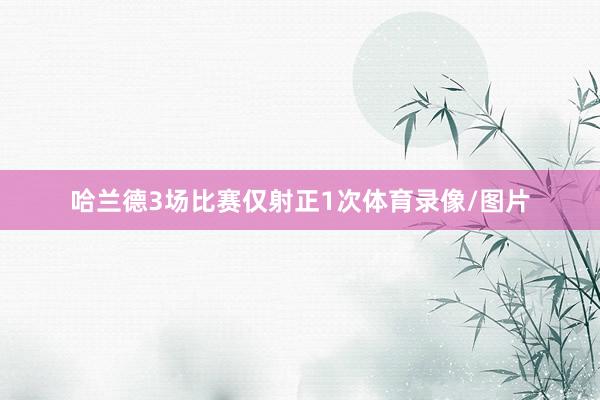 哈兰德3场比赛仅射正1次体育录像/图片