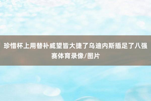 珍惜杯上用替补威望皆大捷了乌迪内斯插足了八强赛体育录像/图片