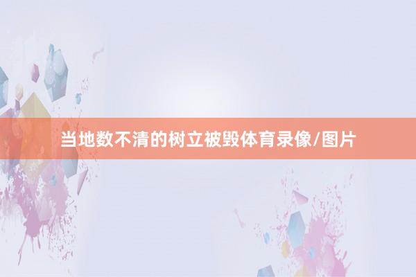 当地数不清的树立被毁体育录像/图片