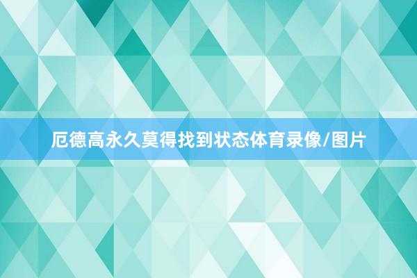 厄德高永久莫得找到状态体育录像/图片