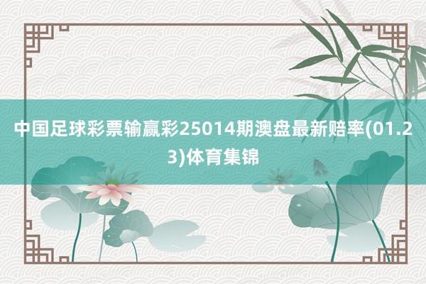 中国足球彩票输赢彩25014期澳盘最新赔率(01.23)体育集锦