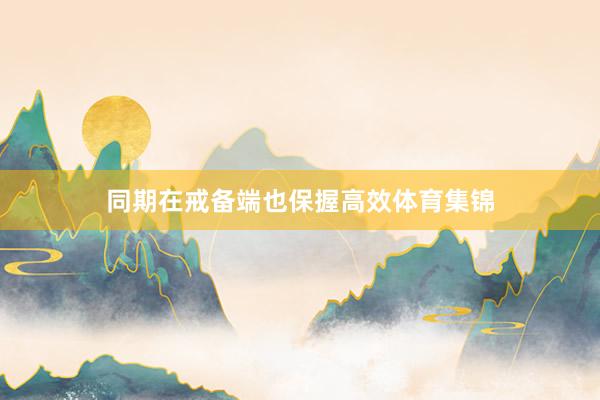 同期在戒备端也保握高效体育集锦