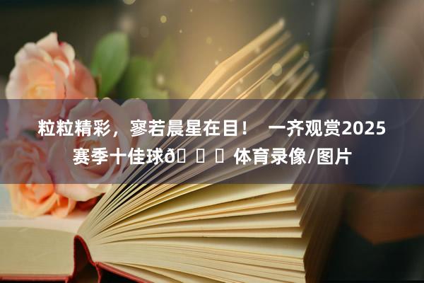 粒粒精彩，寥若晨星在目！  一齐观赏2025赛季十佳球🔝体育录像/图片