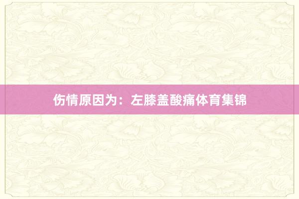 伤情原因为:左膝盖酸痛体育集锦