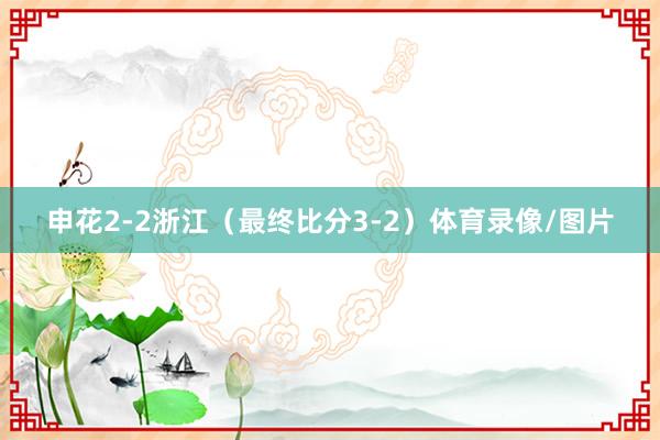 申花2-2浙江（最终比分3-2）体育录像/图片