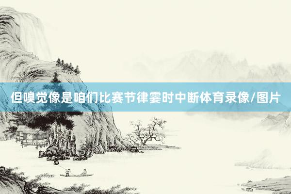 但嗅觉像是咱们比赛节律霎时中断体育录像/图片