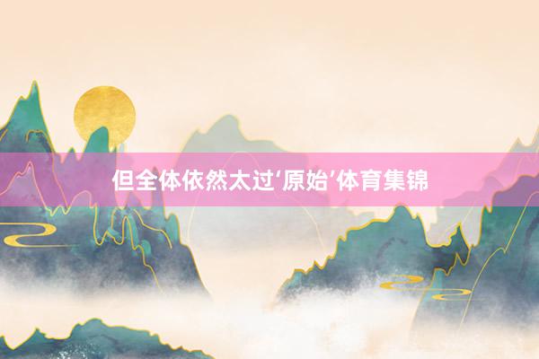 但全体依然太过‘原始’体育集锦