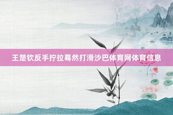 王楚钦反手拧拉蓦然打滑沙巴体育网体育信息