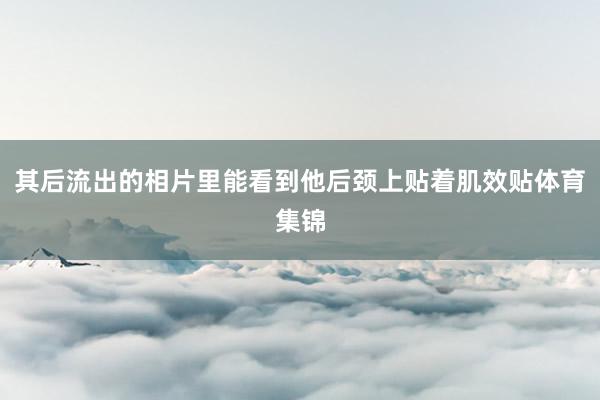 其后流出的相片里能看到他后颈上贴着肌效贴体育集锦