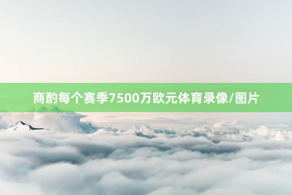 商酌每个赛季7500万欧元体育录像/图片