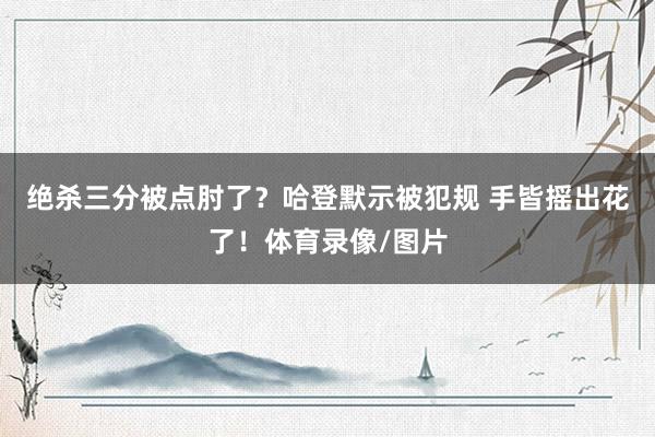 绝杀三分被点肘了？哈登默示被犯规 手皆摇出花了！体育录像/图片