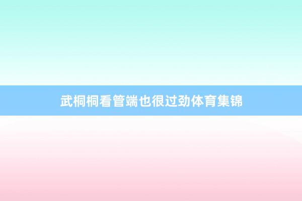 武桐桐看管端也很过劲体育集锦