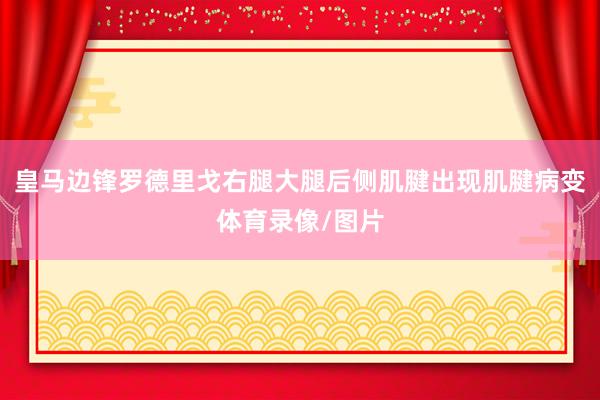 皇马边锋罗德里戈右腿大腿后侧肌腱出现肌腱病变体育录像/图片