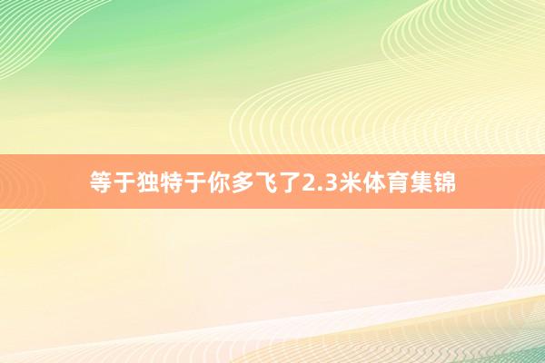等于独特于你多飞了2.3米体育集锦