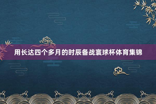 用长达四个多月的时辰备战寰球杯体育集锦