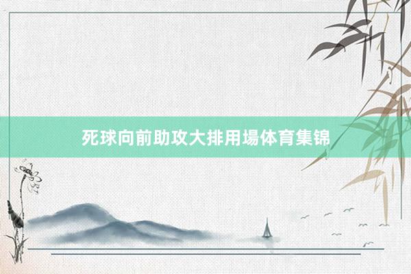 死球向前助攻大排用場体育集锦