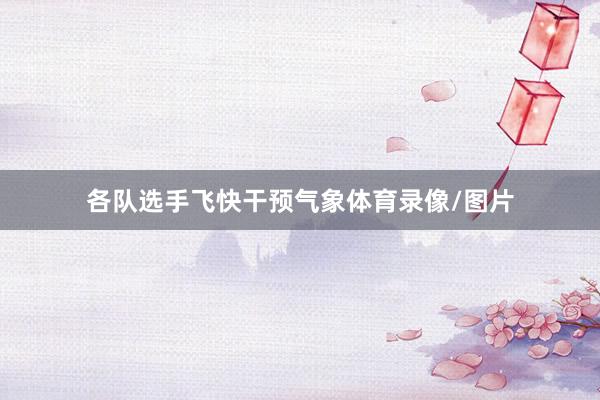 各队选手飞快干预气象体育录像/图片